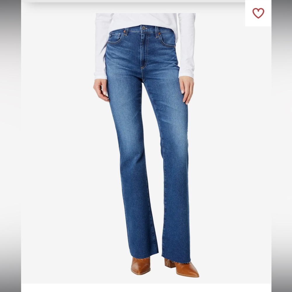 AG Adriano Goldschmied High Rise Alexis Boot in Point Sierra Frayed Hem Jeans